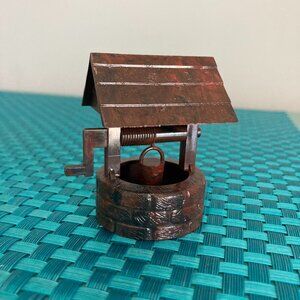 Vintage Miniature Wishing Well With Original Bucket Plasticville